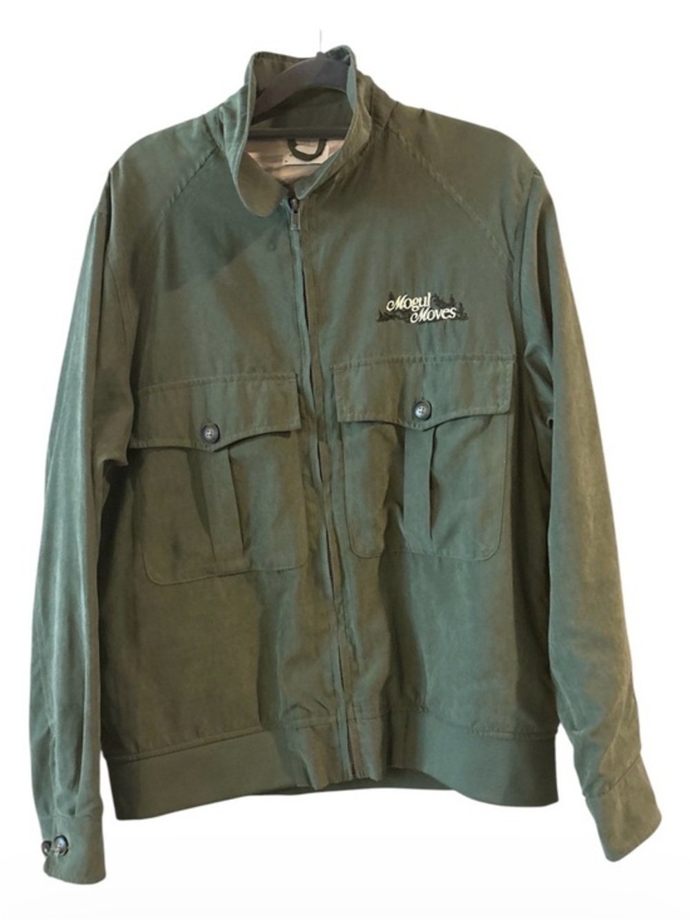 Mogul Moves Ludwig Ahgren Super Culture Utility Jacket Olive Green Y2K  M